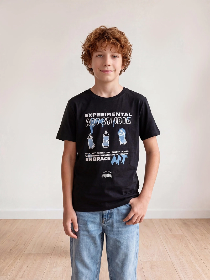 POLERA NIÑO CLOUDBREAK ALGODÓN MANGA CORTA - 1
