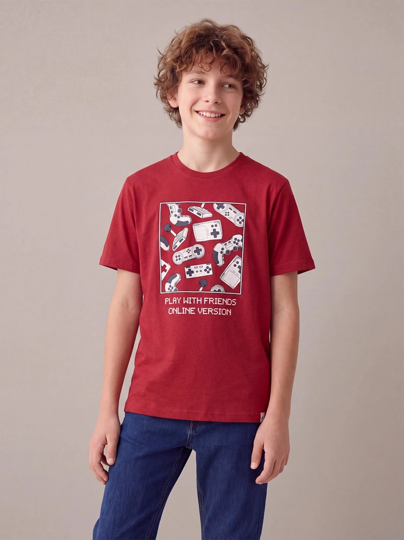 POLERA NIÑO CLOUDBREAK ALGODÓN MANGA CORTA