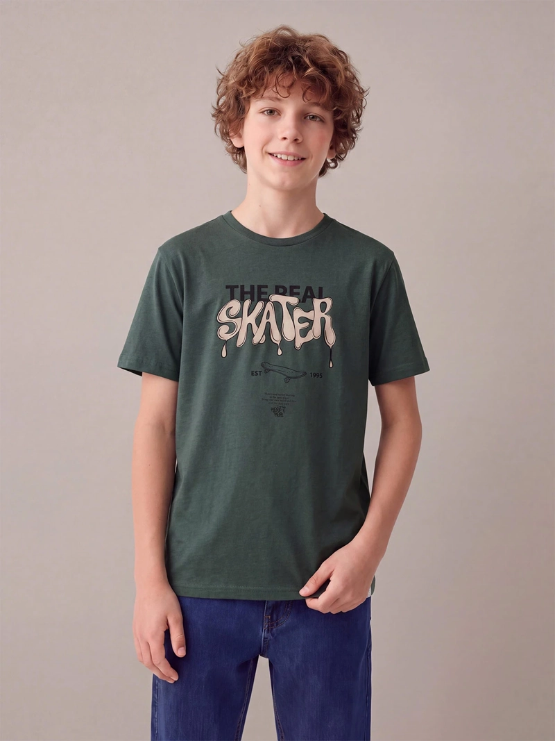 POLERA NIÑO CLOUDBREAK ALGODÓN MANGA CORTA - 1