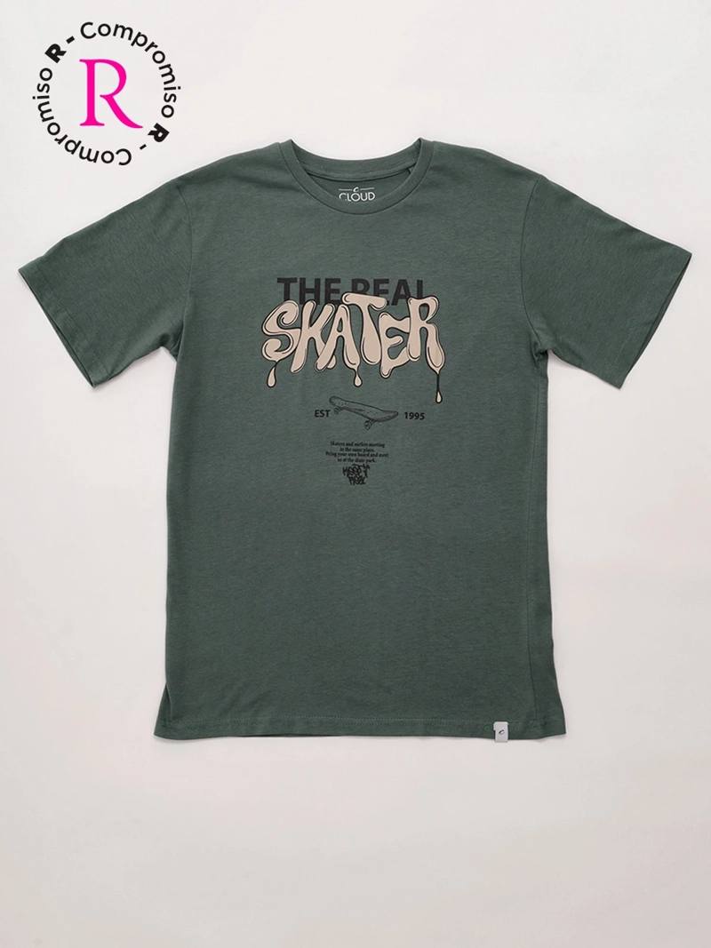 POLERA NIÑO CLOUDBREAK ALGODÓN MANGA CORTA - 3
