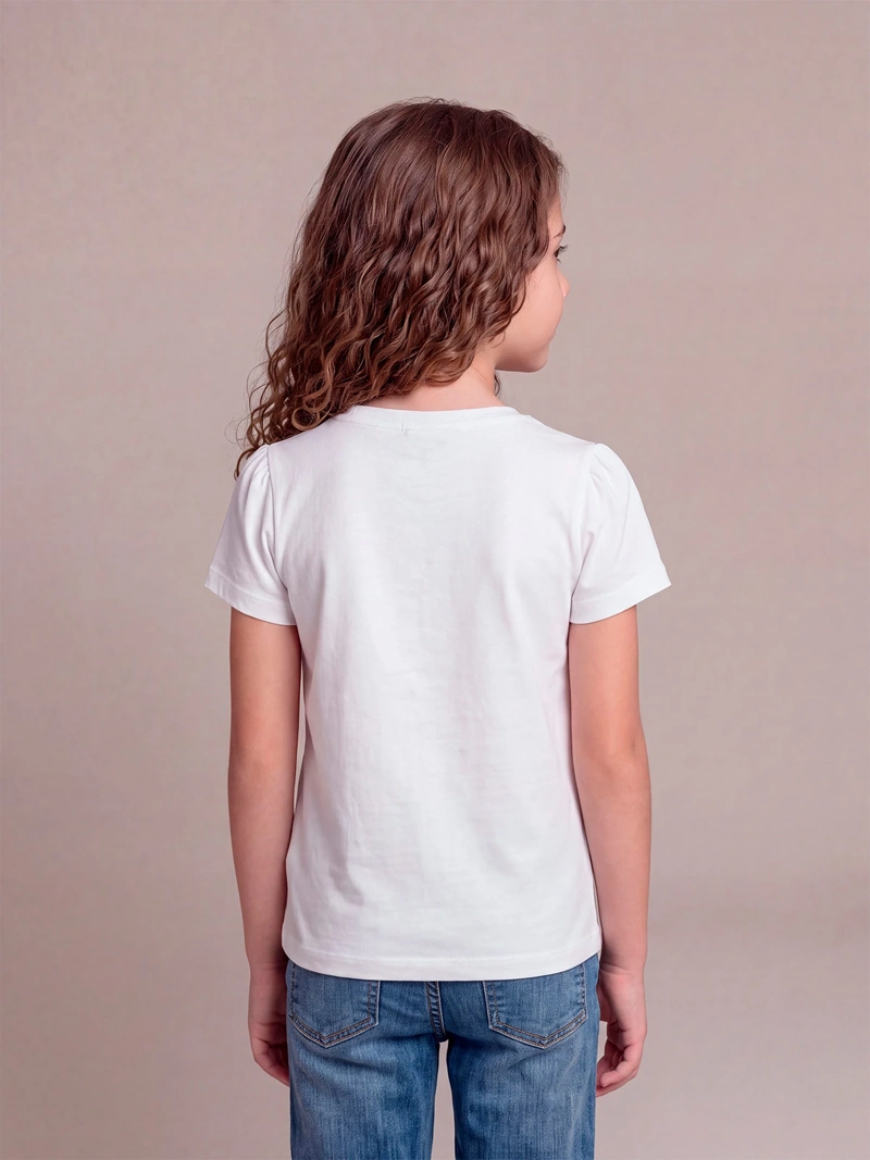 POLERA NIÑA HARVEST ALGODÓN MANGA CORTA PRINT - 2
