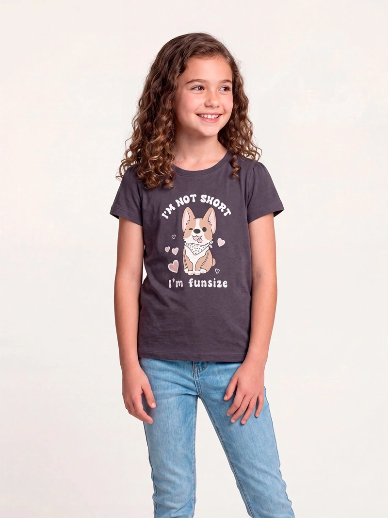 POLERA NIÑA HARVEST ALGODÓN MANGA CORTA PRINT - 1