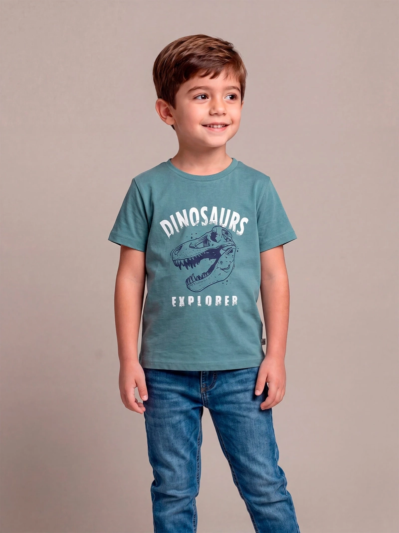 POLERA NIÑO HARVEST MANGA CORTA - 1