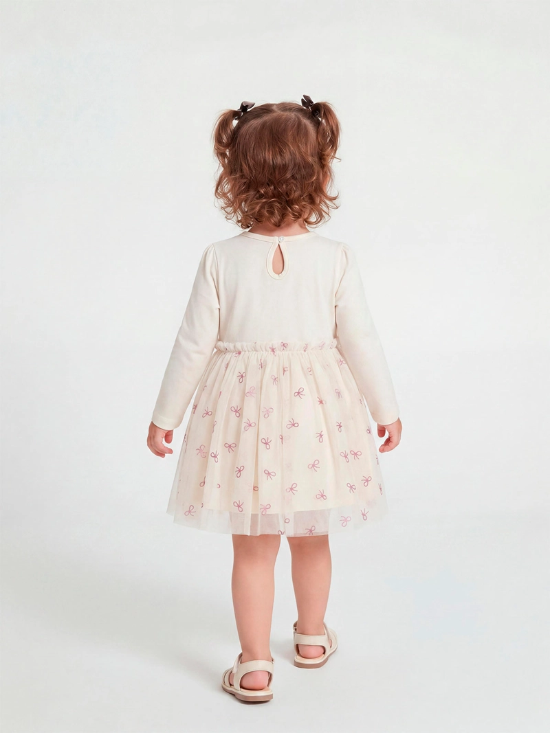 VESTIDO NIÑA BABY HARVEST ALGODÓN TUL BRILLO - 2