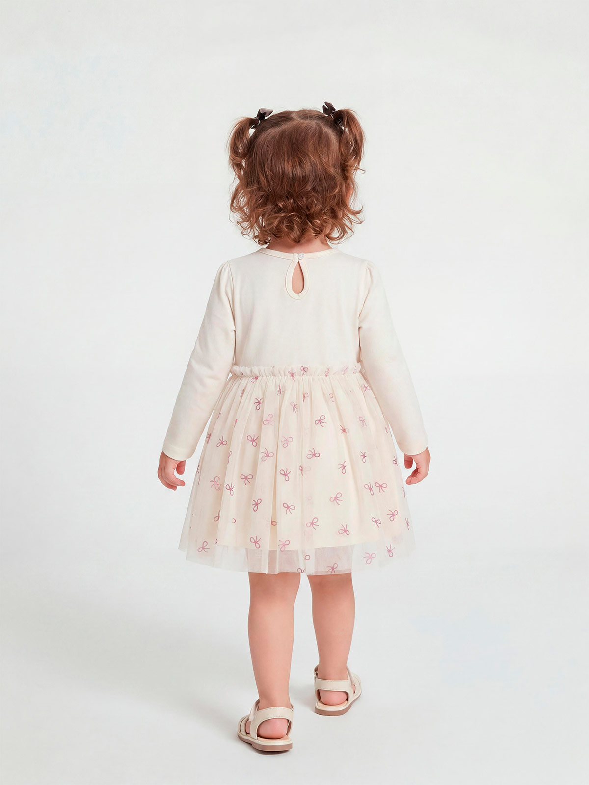 VESTIDO NIÑA BABY HARVEST ALGODÓN TUL BRILLO - 2