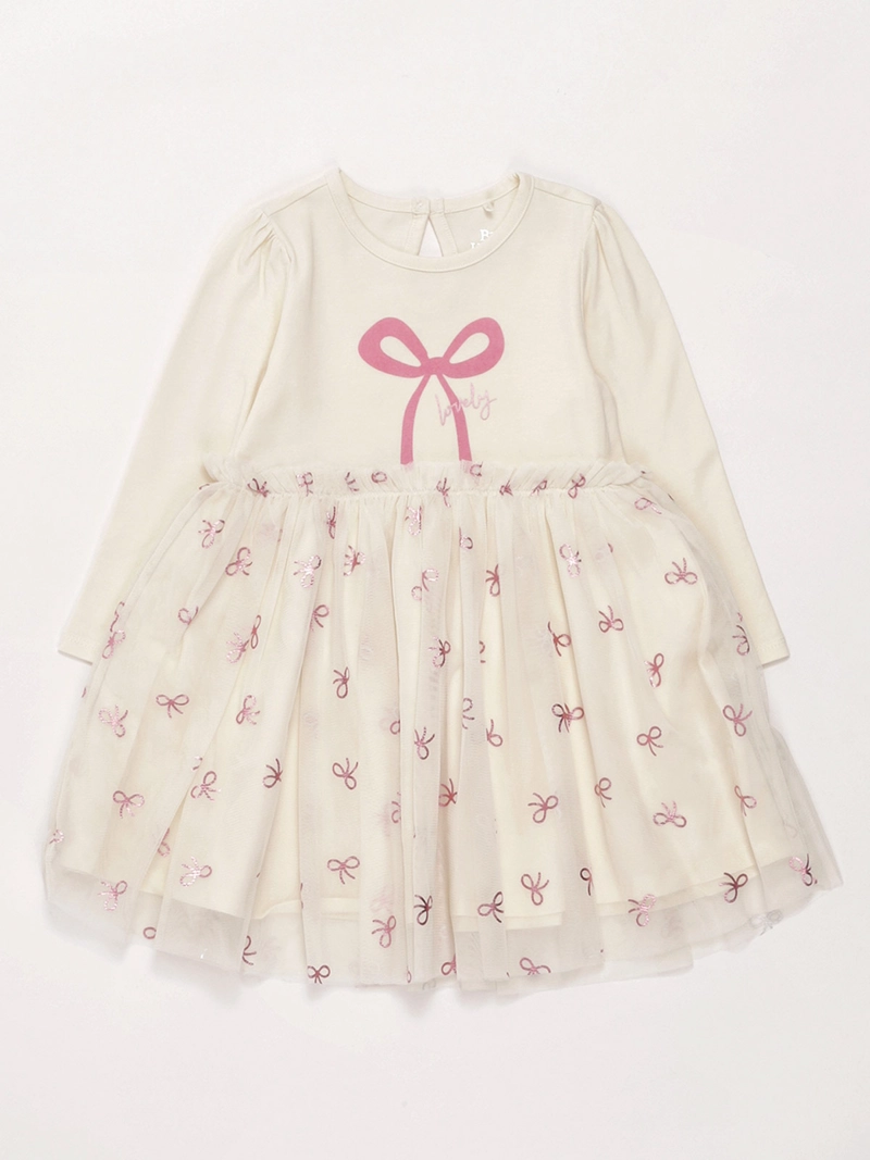 VESTIDO NIÑA BABY HARVEST ALGODÓN TUL BRILLO - 3