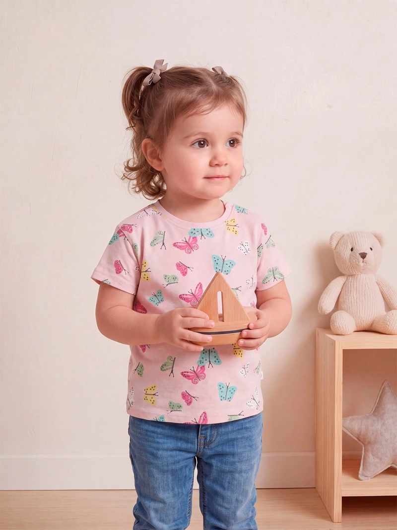 POLERA NIÑA BABY HARVEST ALGODÓN ESTAMPADA - 1