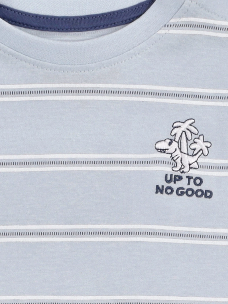 POLERA NIÑO BABY HARVEST ALGODÓN MANGA CORTA RAYAS - 5