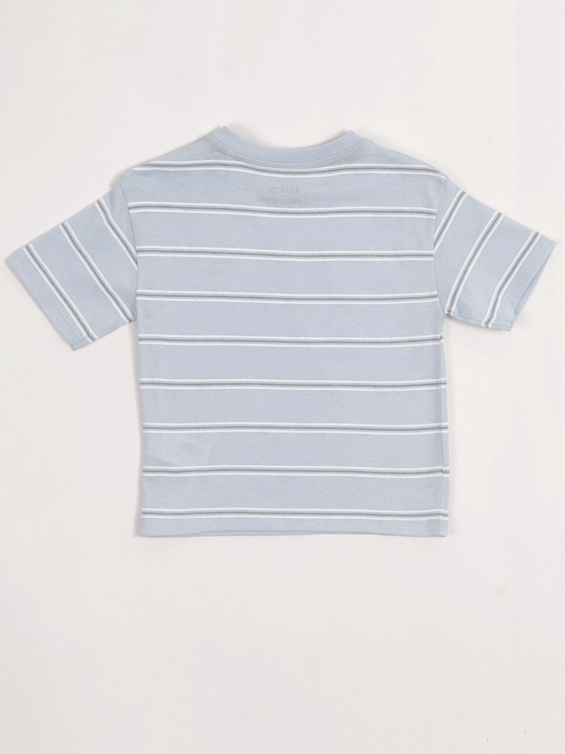 POLERA NIÑO BABY HARVEST ALGODÓN MANGA CORTA RAYAS - 4
