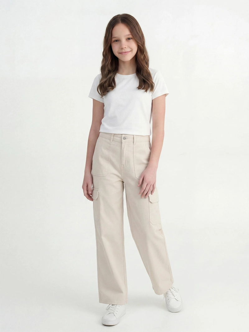 PANTALÓN NIÑA INDEX TEEN CARGO - 1