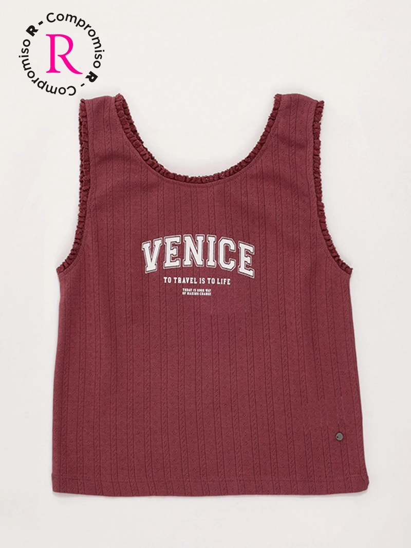 POLERA NIÑA INDEX TEEN ALGODÓN SIN MANGAS RIB - 3