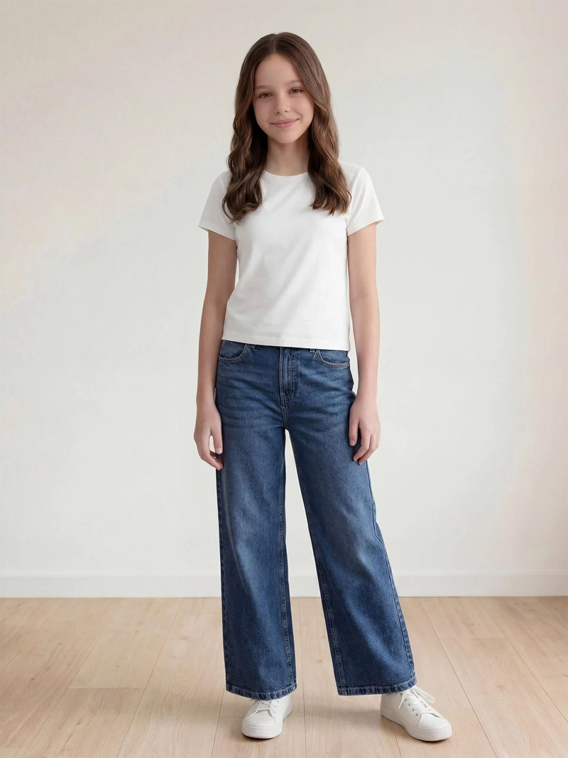 JEANS WIDE FIT NIÑA INDEX TEEN BASIC - 1