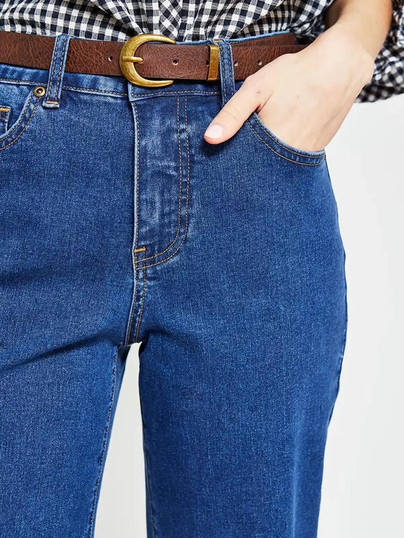 JEANS MUJER REGATTA ALGODÓN WIDE LEG - 4