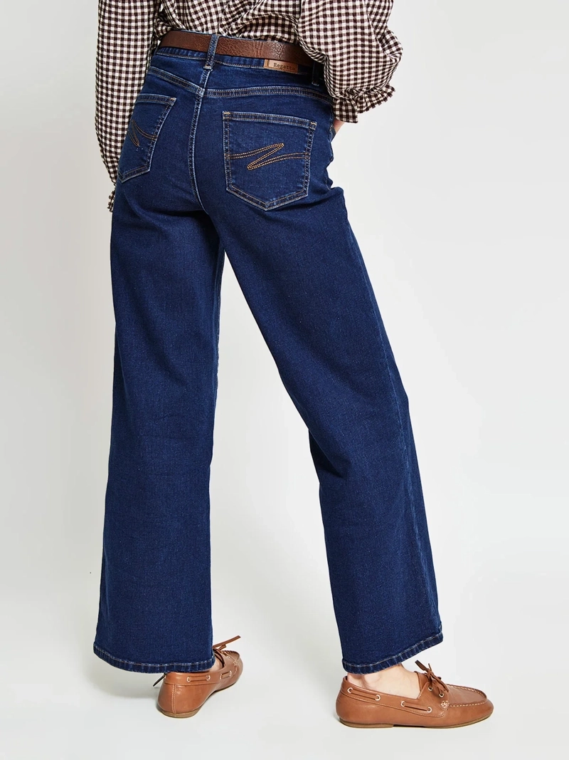 JEANS MUJER REGATTA ALGODÓN WIDE LEG - 3