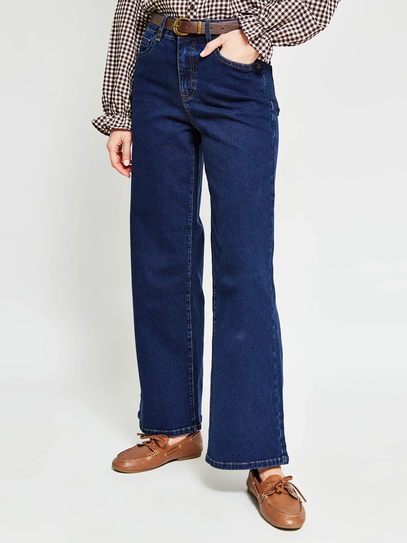 JEANS MUJER REGATTA ALGODÓN WIDE LEG - 2