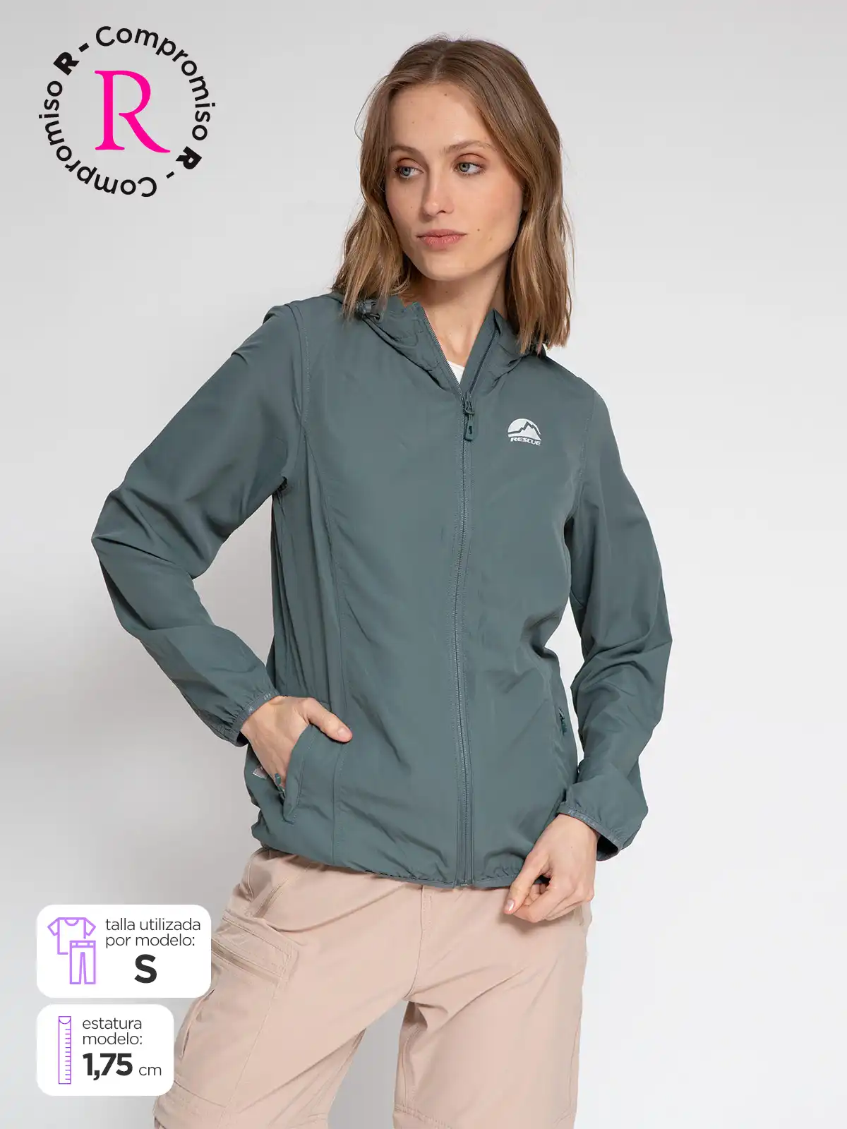 CHAQUETA CORTAVIENTO MUJER RESCUE - 1