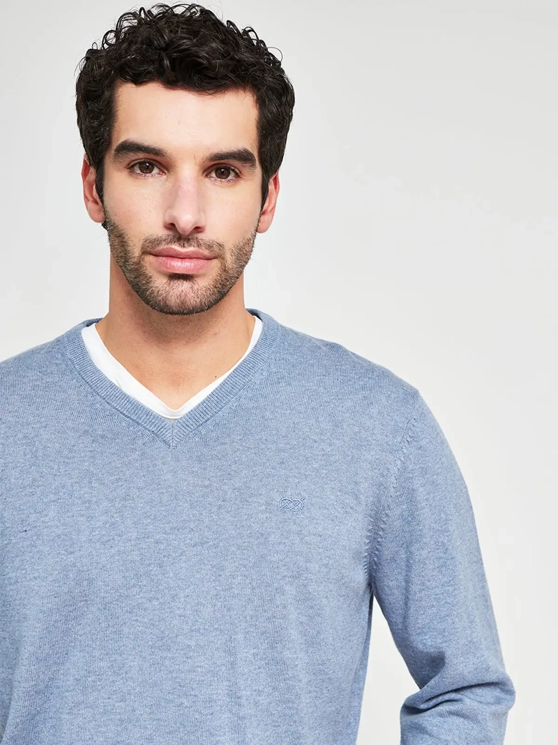 SWEATER HOMBRE REGATTA ALGODÓN CUELLO EN V - 3