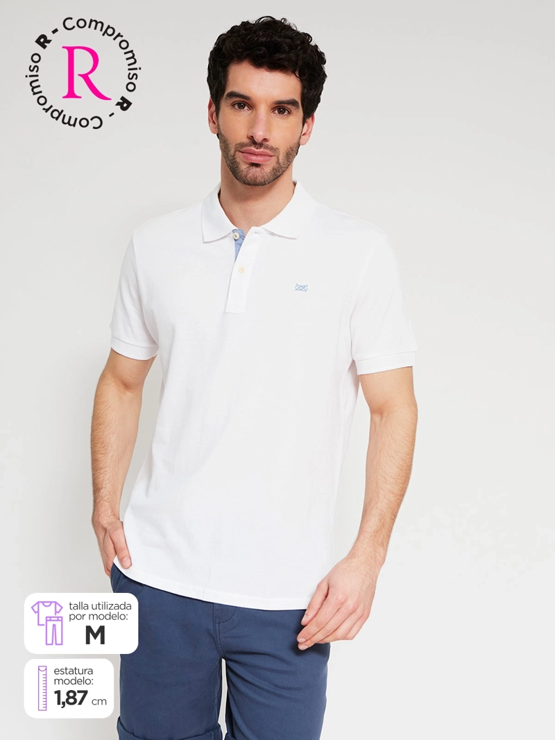 POLERA HOMBRE REGATTA ALGODÓN MANGA CORTA PIQUÉ BÁSICA