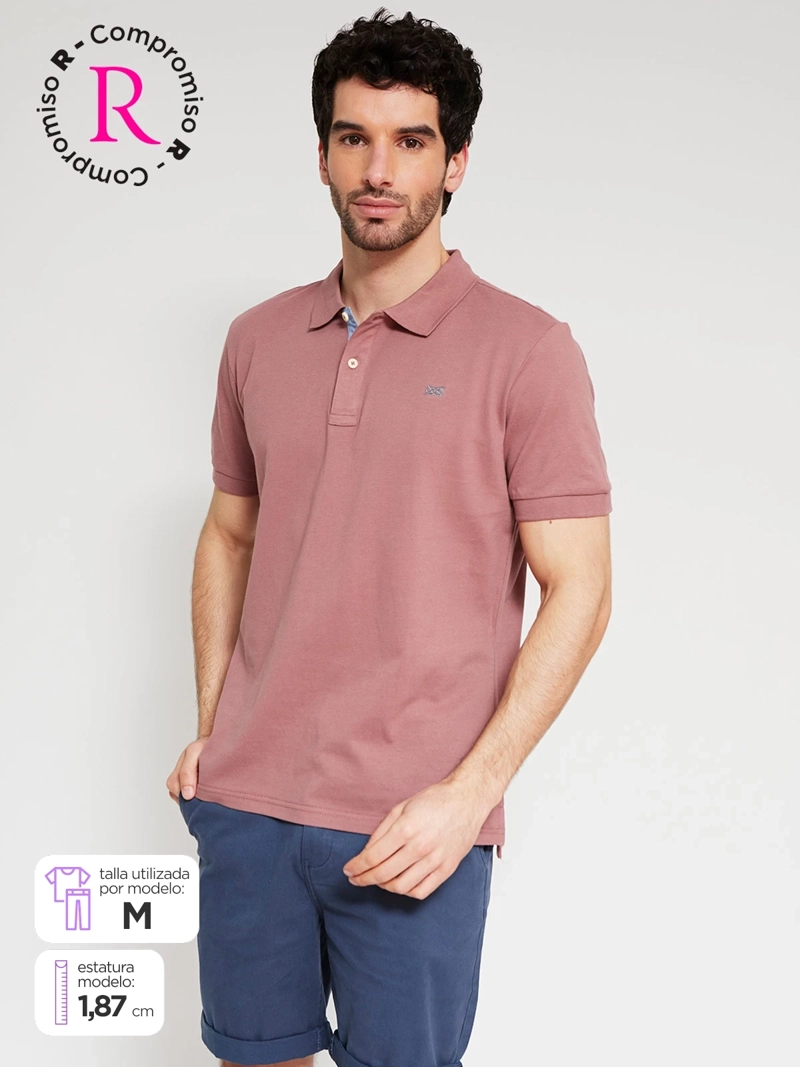 POLERA HOMBRE REGATTA ALGODÓN MANGA CORTA PIQUÉ BÁSICA - 1