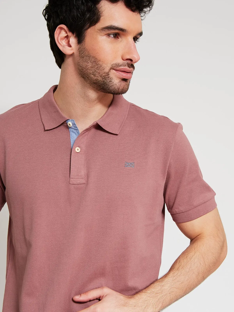 POLERA HOMBRE REGATTA ALGODÓN MANGA CORTA PIQUÉ BÁSICA - 3