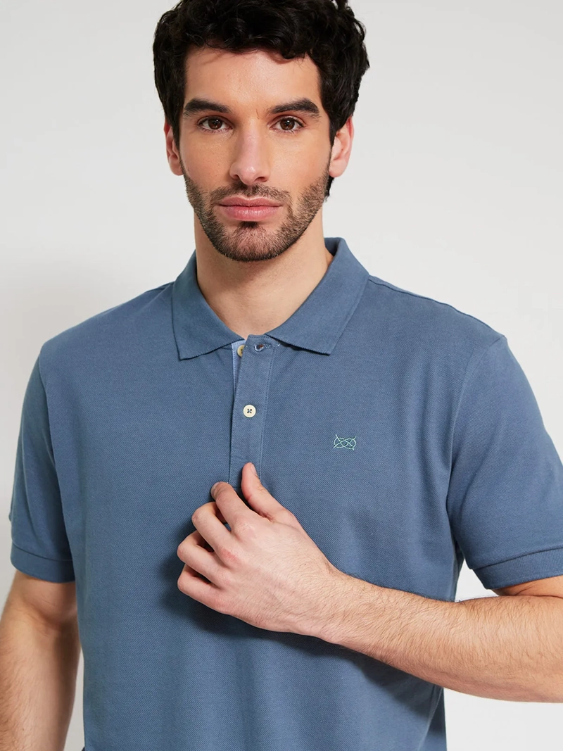 POLERA HOMBRE REGATTA ALGODÓN MANGA CORTA PIQUÉ BÁSICA - 3