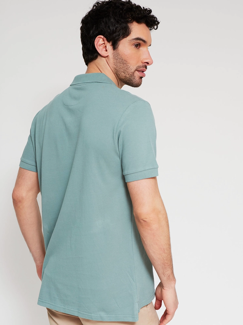 POLERA HOMBRE REGATTA ALGODÓN MANGA CORTA PIQUÉ BÁSICA - 2