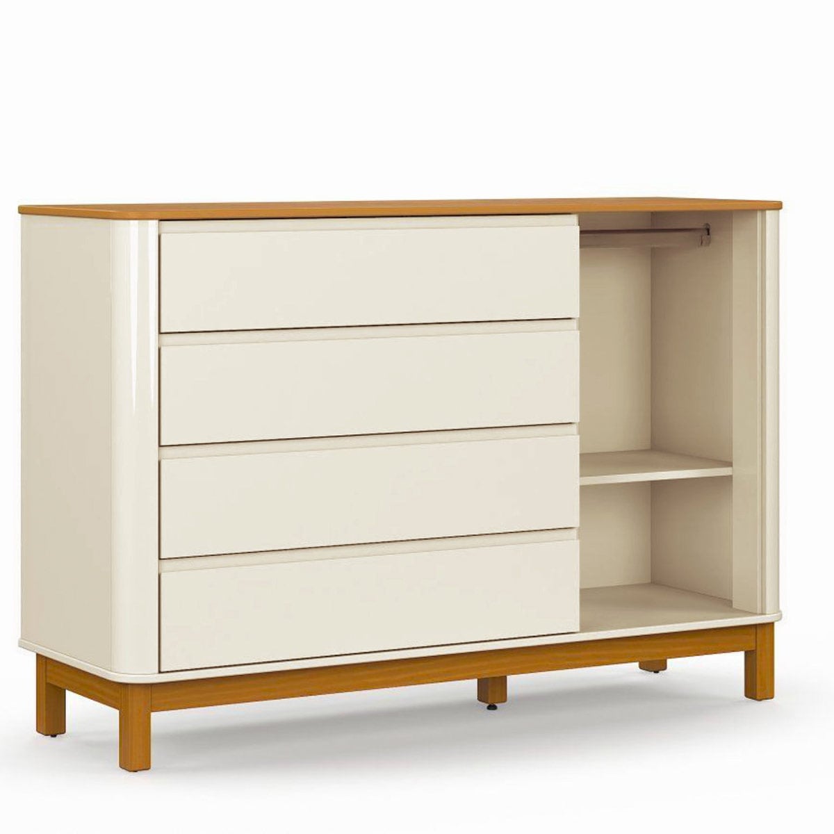 CÓMODA KIDSCOOL FLOW PUERTA BEIGE - 3