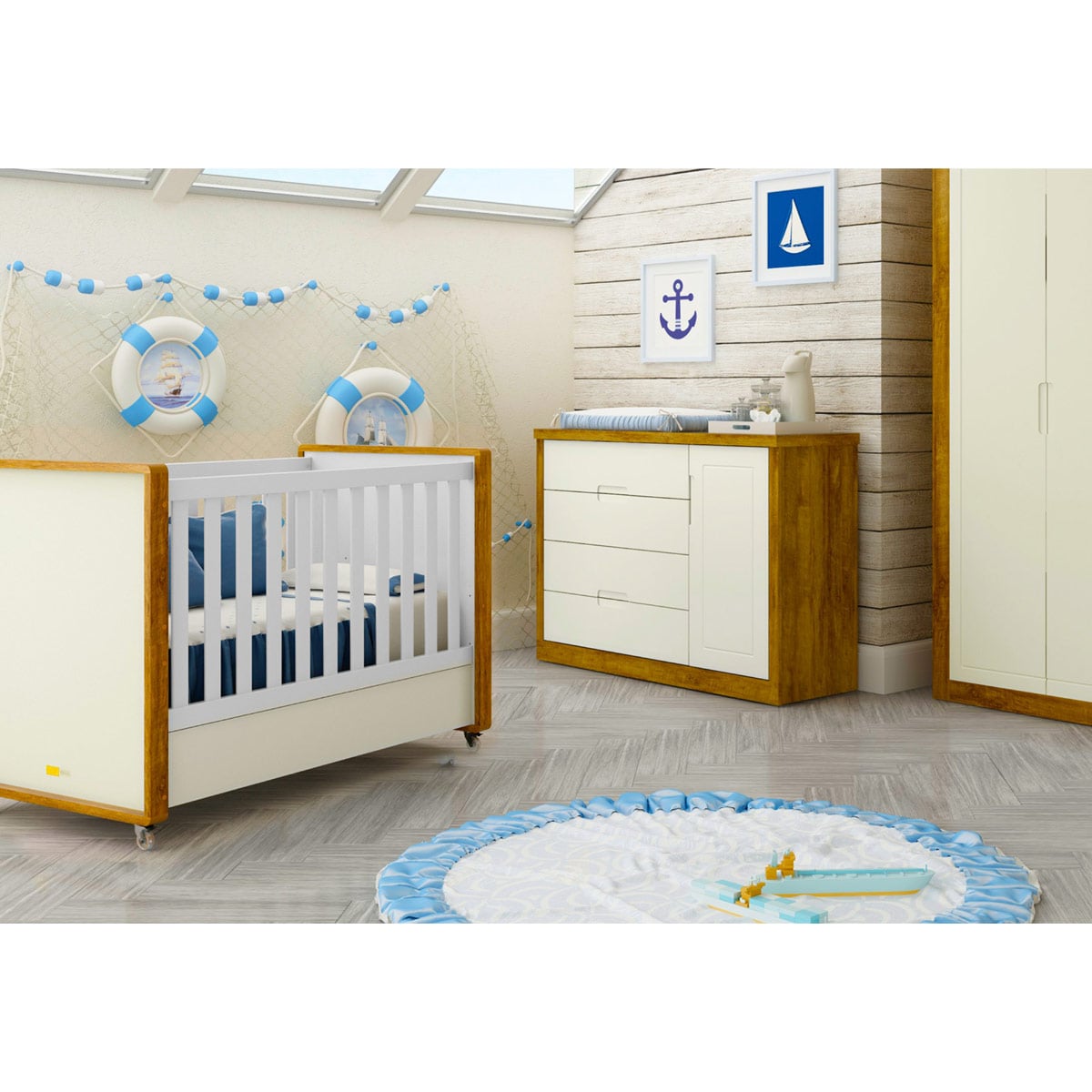 CÓMODA KIDSCOOL TUTTO BEIGE/CARAMELO - 4