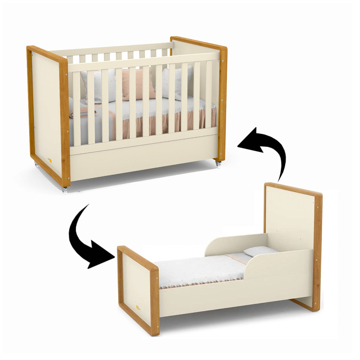 CUNA KIDSCOOL TUTTO 2 FUNCIONES BEIGE/CARAMELO - 5