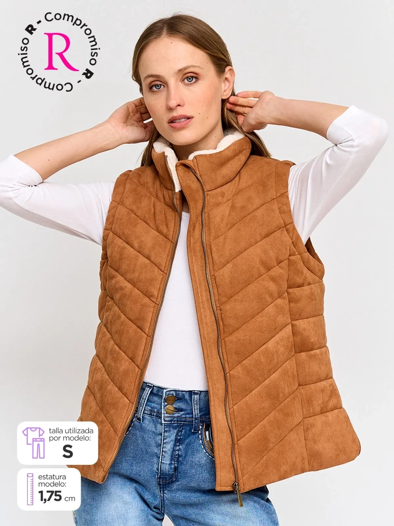CHAQUETA MUJER AZIZ SIN MANGAS - 1
