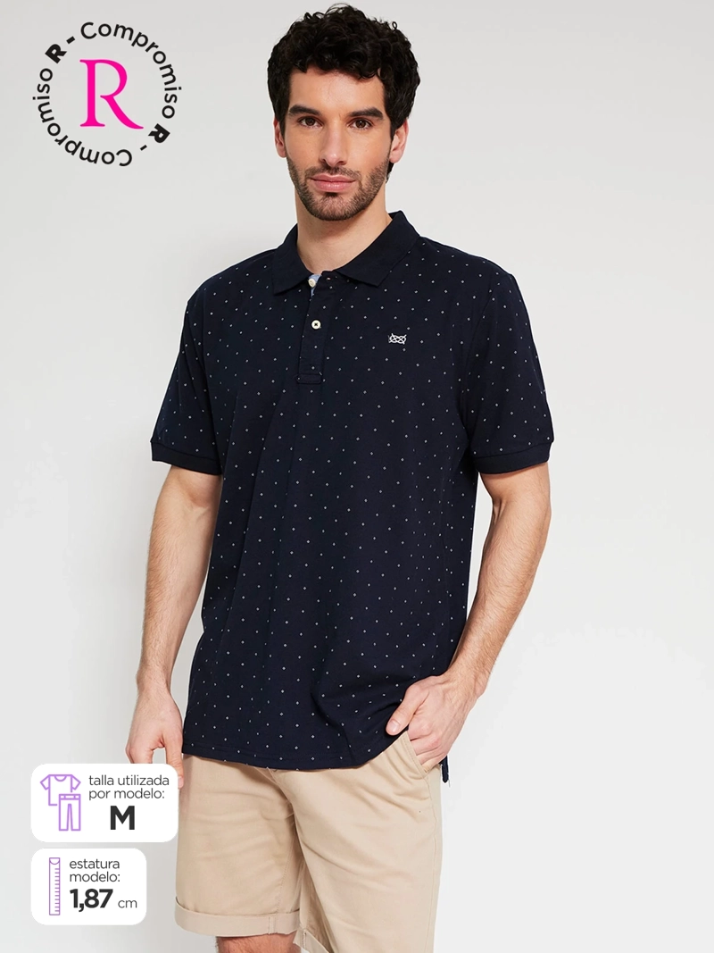 POLERA HOMBRE REGATTA ALGODÓN MANGA CORTA PIQUÉ BÁSICA - 1