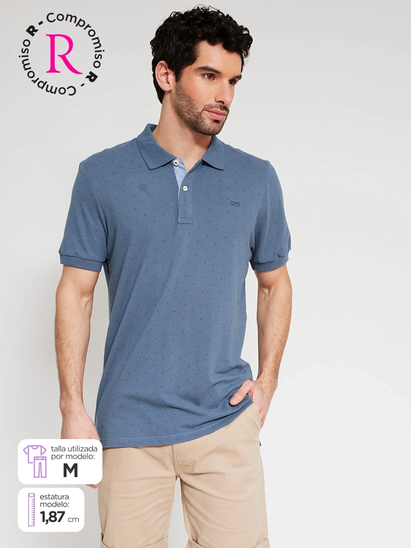 POLERA HOMBRE REGATTA ALGODÓN MANGA CORTA PIQUÉ BÁSICA
