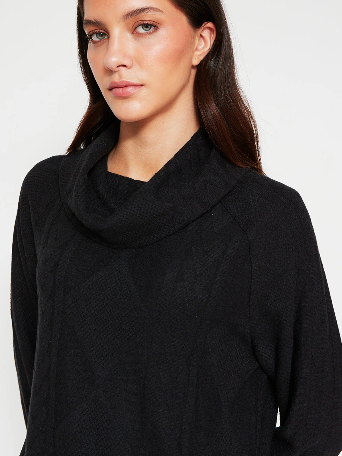 POLERA MUJER AZIZ CUELLO TORTUGA MANGA LARGA - 3