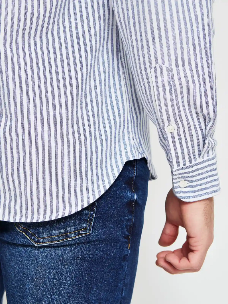 CAMISA HOMBRE MARQUIS ALGODÓN MANGA LARGA LÍNEAS - 3