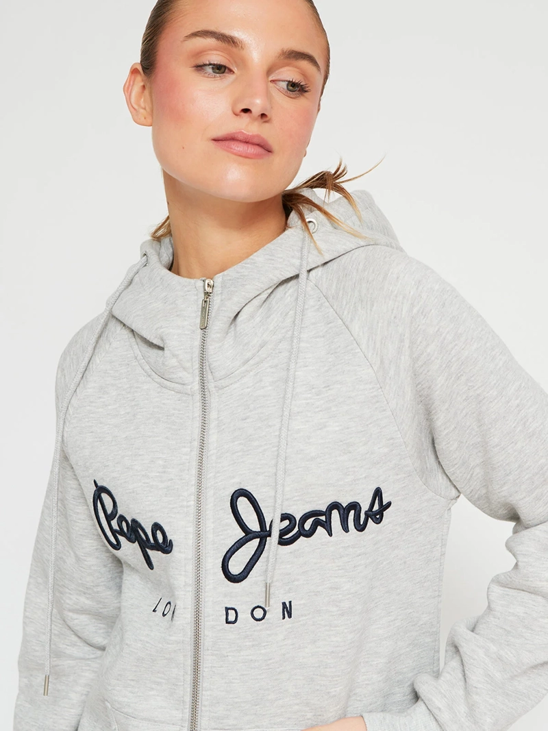 POLERÓN MUJER PEPE JEANS ALGODÓN CUELLO ALTO FULL ZIPPER - 4