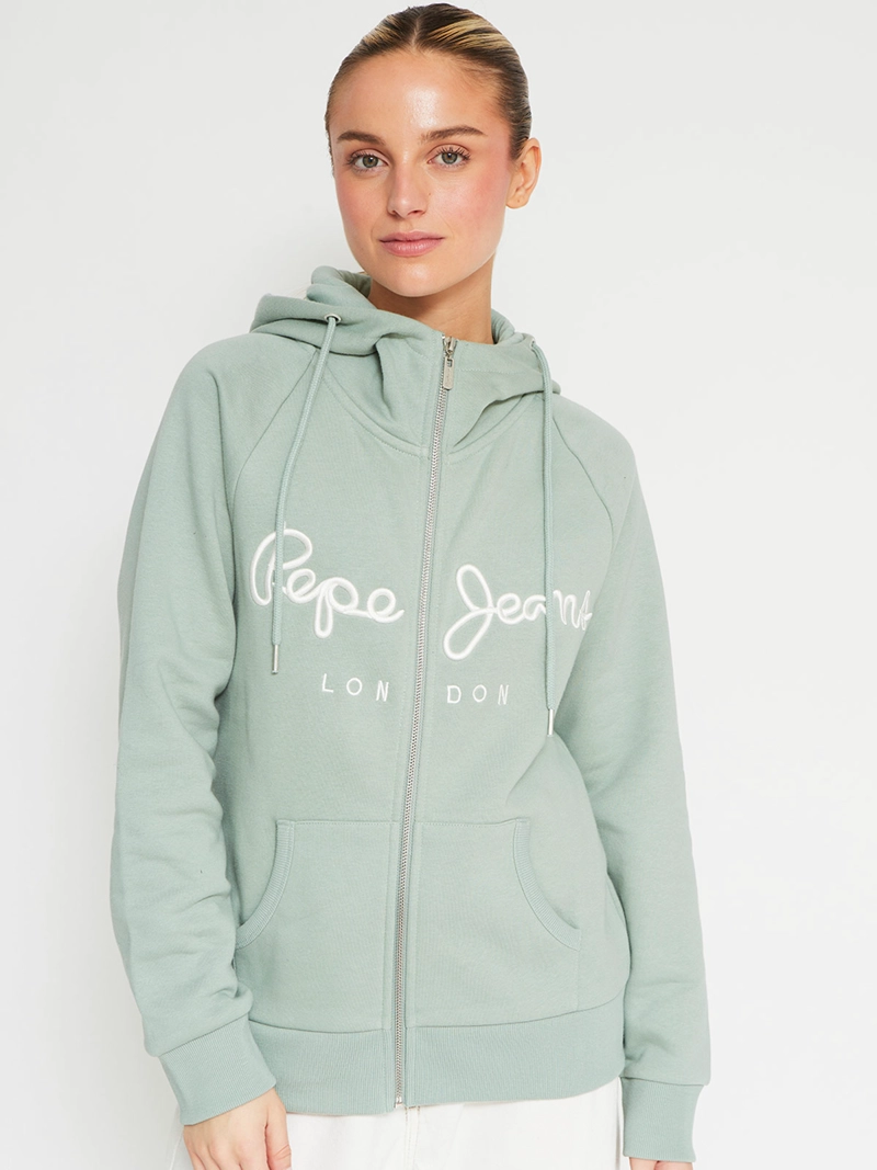 POLERÓN MUJER PEPE JEANS ALGODÓN CUELLO ALTO FULL ZIPPER - 2