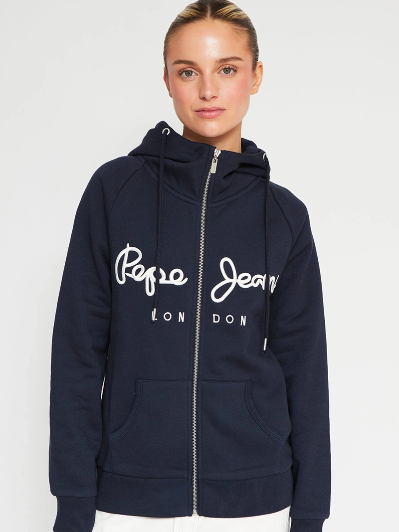 POLERÓN MUJER PEPE JEANS ALGODÓN CUELLO ALTO FULL ZIPPER - 2