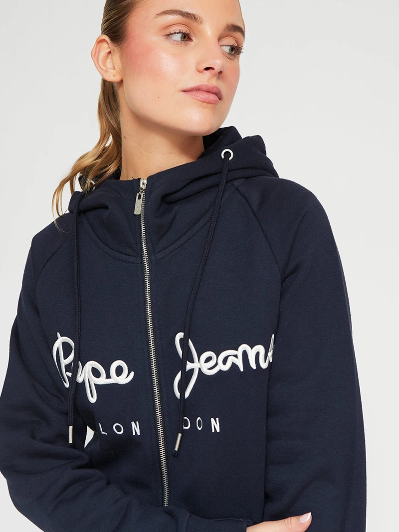 POLERÓN MUJER PEPE JEANS ALGODÓN CUELLO ALTO FULL ZIPPER - 4