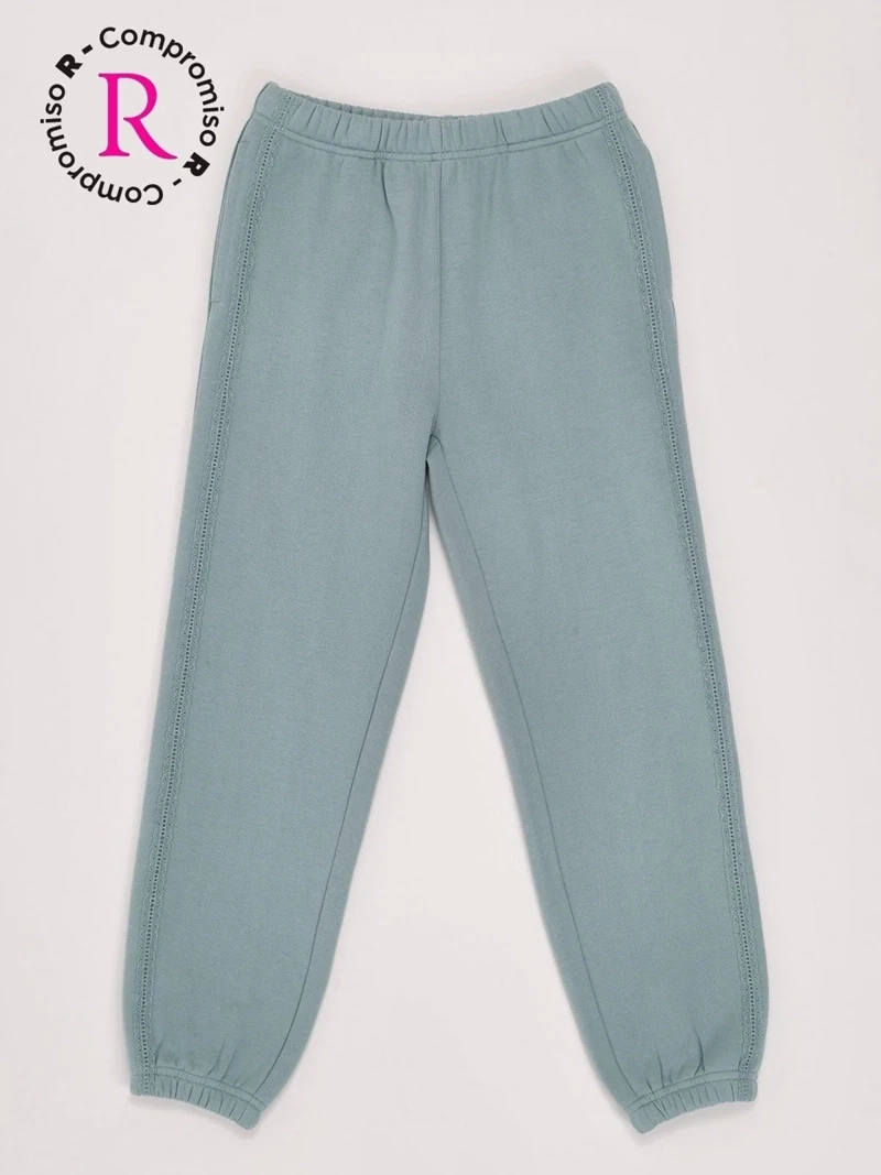 PANTALÓN DE BUZO NIÑA HARVEST BRODERIE - 3