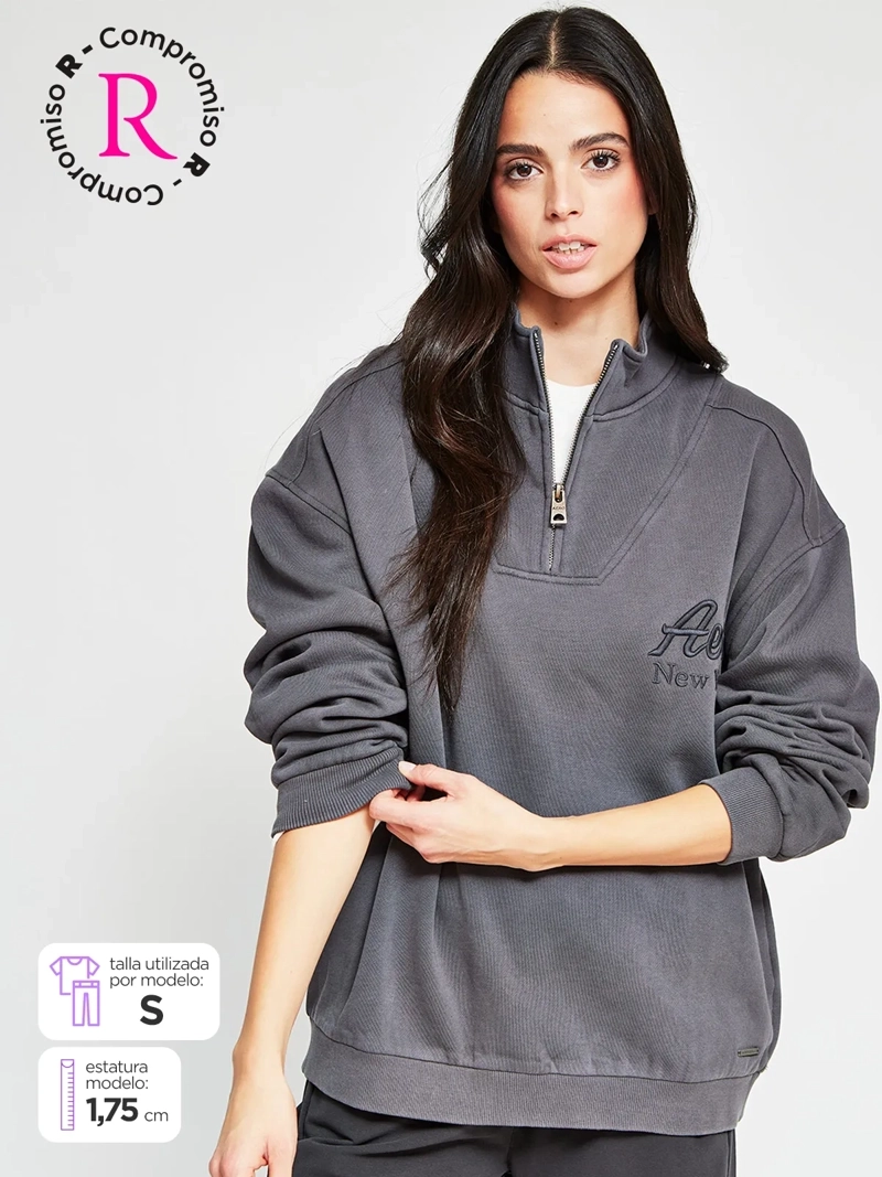 POLERÓN MUJER AEROPOSTALE ALGODÓN  - 1