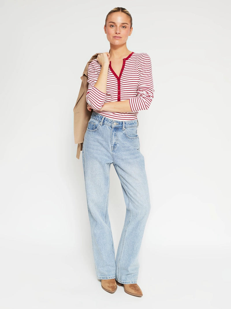 POLERA MUJER PEPE JEANS ALGODÓN MANGA LARGA RAYAS - 5