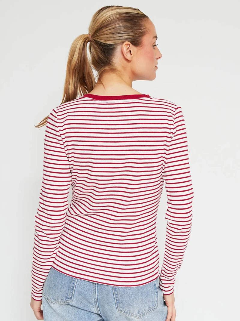 POLERA MUJER PEPE JEANS ALGODÓN MANGA LARGA RAYAS - 3
