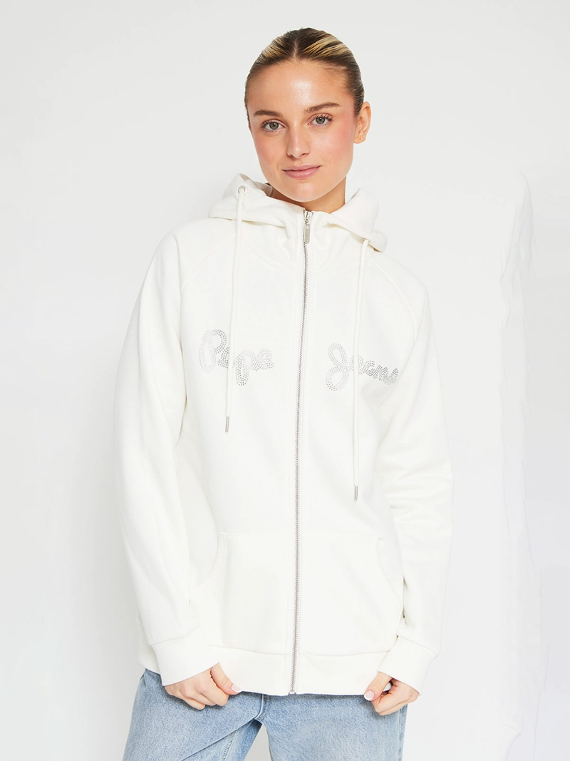 POLERÓN MUJER PEPE JEANS ALGODÓN STRASS FULL ZIPPER - 2