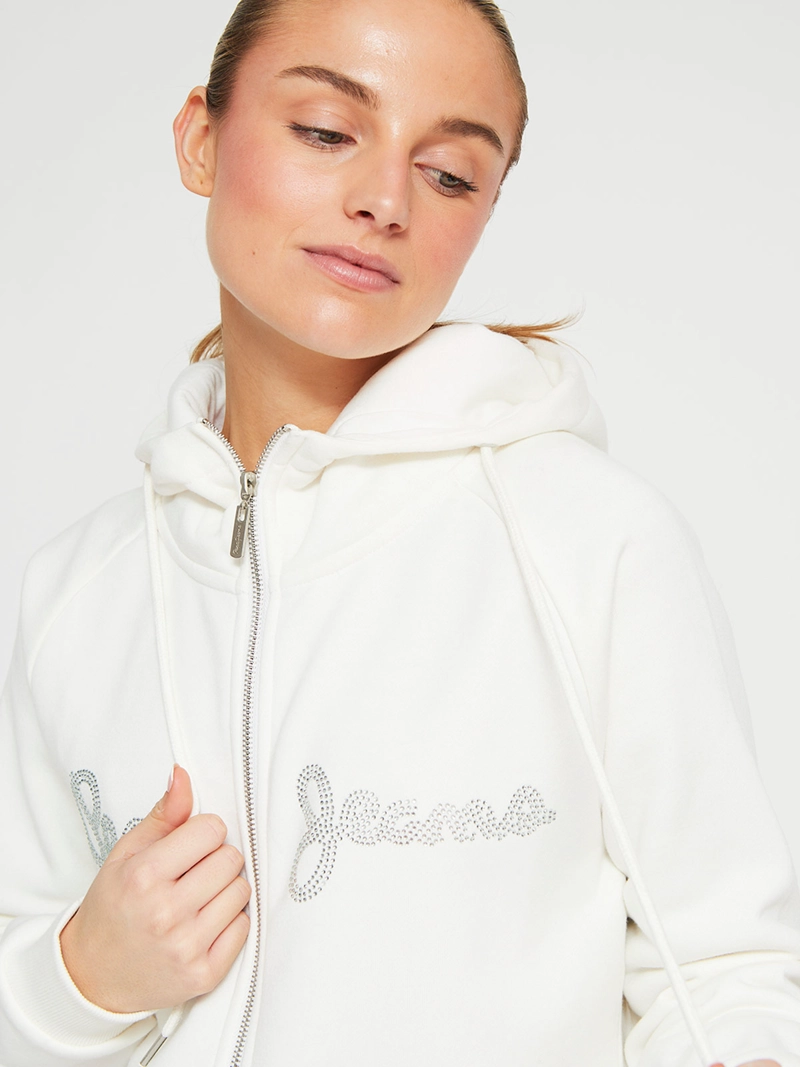 POLERÓN MUJER PEPE JEANS ALGODÓN STRASS FULL ZIPPER - 4