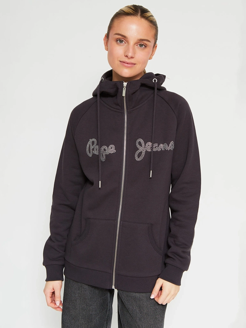 POLERÓN MUJER PEPE JEANS ALGODÓN STRASS FULL ZIPPER - 2
