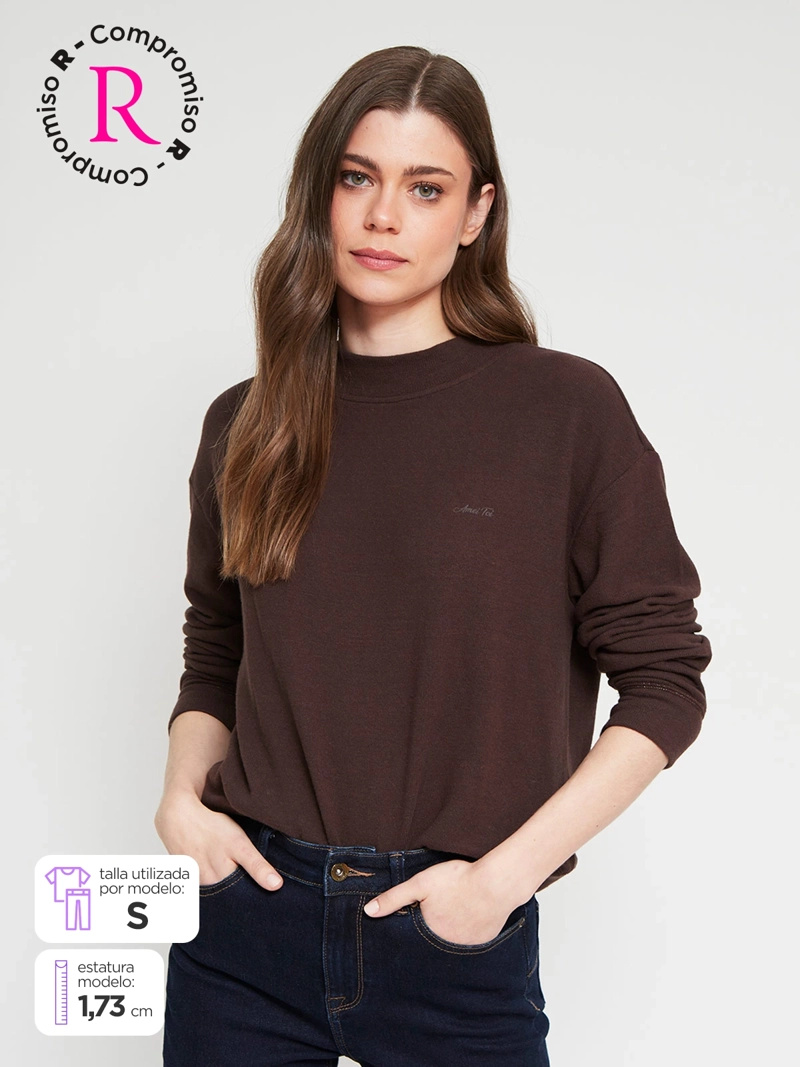 SWEATER MUJER REGATTA ALGODÓN TIPO POLERÓN - 1