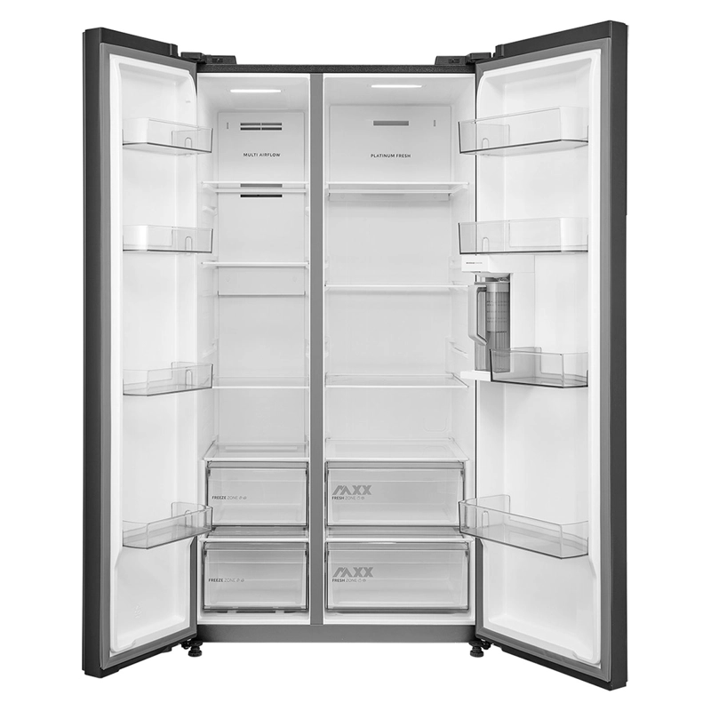 REFRIGERADOR SIDE BY SIDE MIDEA MDRS925FGEDX 700L NO FROST GRAFITO - 4