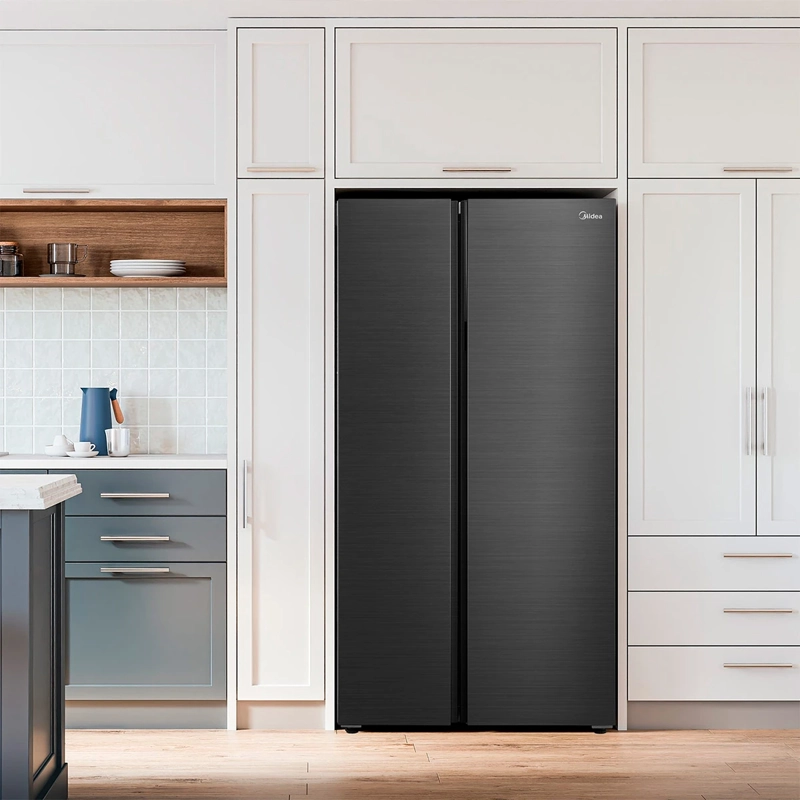 REFRIGERADOR SIDE BY SIDE MIDEA MDRS925FGEDX 700L NO FROST GRAFITO - 7