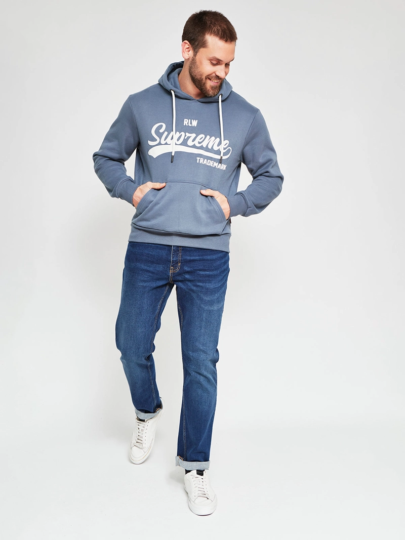 POLERÓN HOMBRE ROBERT LEWIS ALGODÓN HOODIE ESTAMPADO - 4
