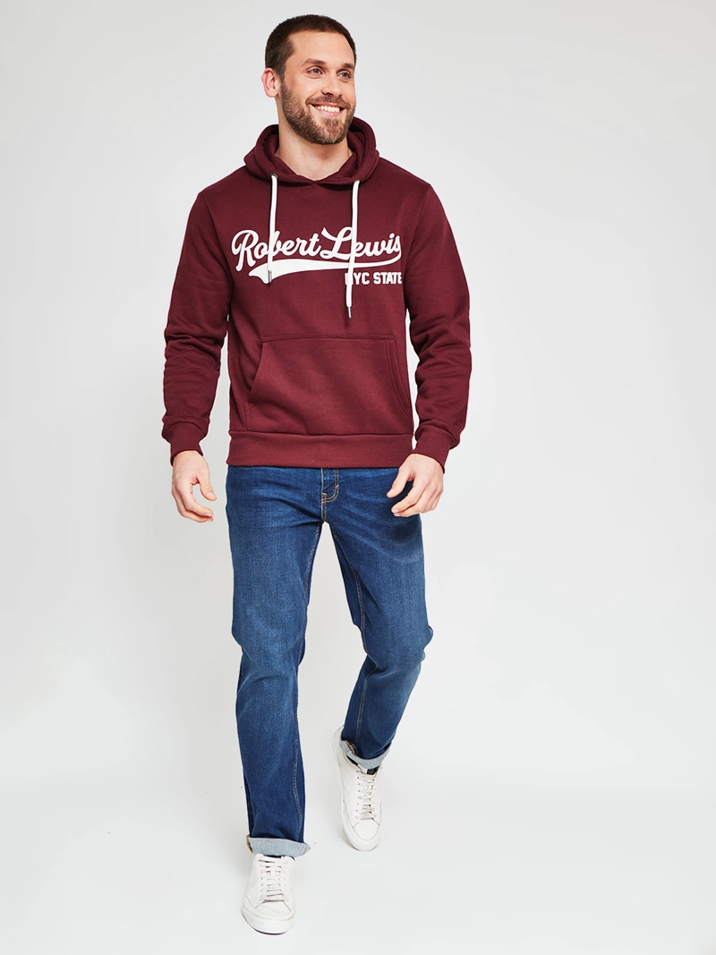 POLERÓN HOMBRE ROBERT LEWIS ALGODÓN HOODIE ESTAMPADO - 4